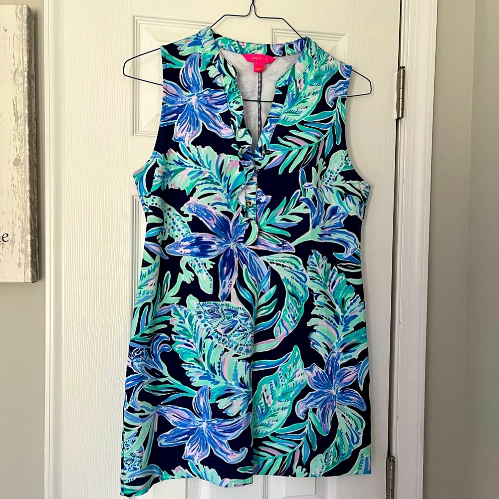 Lilly Pulitzer Sherryn Shift Dress (Ready Set Gecko), Size Medium